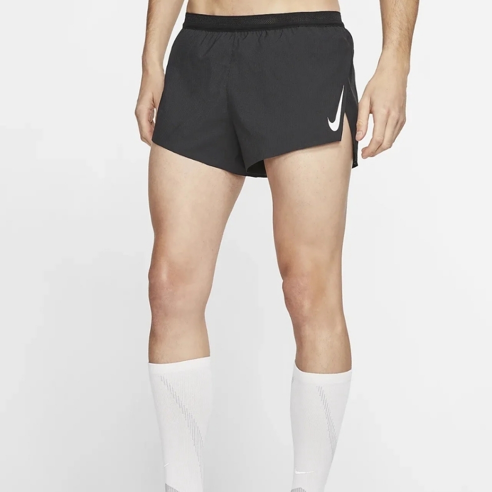 Nike Aeroswift 2’ Running Racing Shorts Black CJ7837-010 Men's Sz Medium